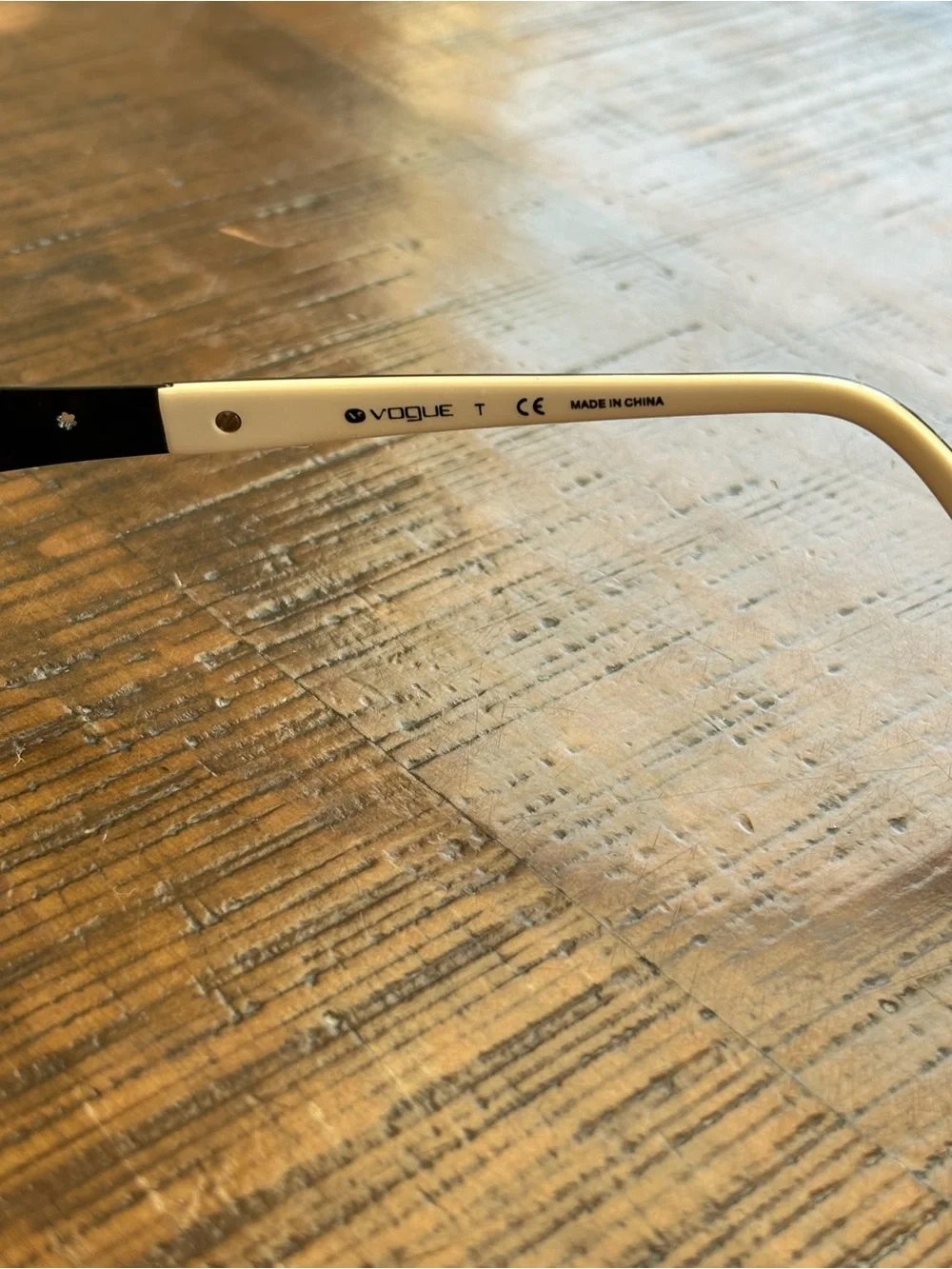 Vogue VO3619 352 Eyeglasses Frames Black White Floral Half-Rim 52-18-135 Women’s